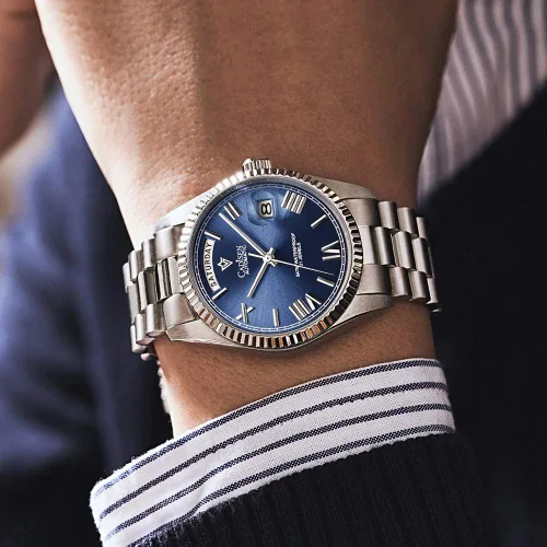 Vista 6 de CADISEN Reloj mecánico automático para hombre relojes casuales para hombre zafiro impermeable