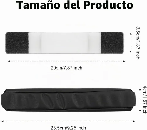 Vista 3 de PRO - Repuestos de cojín de esponja para diadema compatibles con Beats by Dr. Dre Pro Detox auriculares (negro)