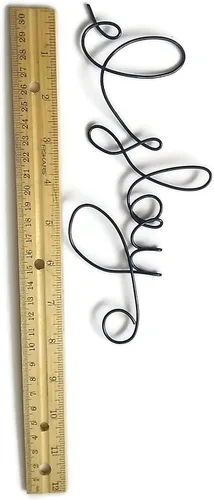 Vista 3 de Letrero artístico de pared con texto en inglés "I Slay Wire para pared de baño, dormitorio, sala de diva de 8 x 3 pulgadas (cobre)
