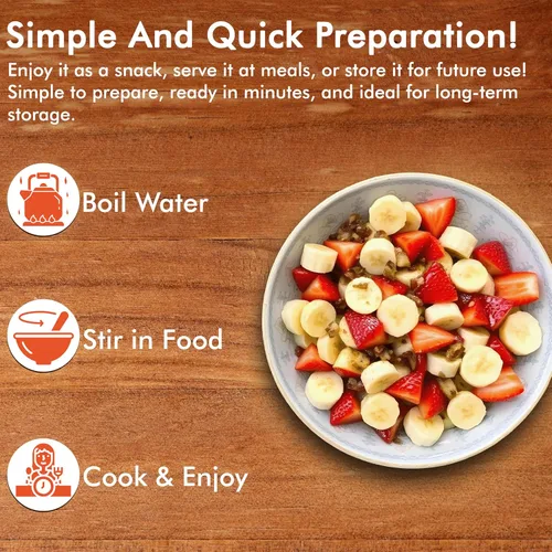 Vista 5 de Numanna Cubo de frutas liofilizadas – 100 porciones, 2 libras Manzanas, plátanos y fresas Snack saludable para uso diario, comidas de emergencia