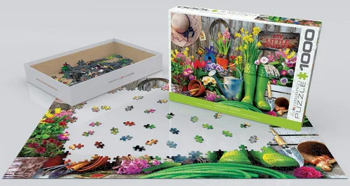 Vista 3 de EuroGraphics (EURHR Garden Tools - Rompecabezas de 1000 piezas de 1000 piezas (6000-5391), verde