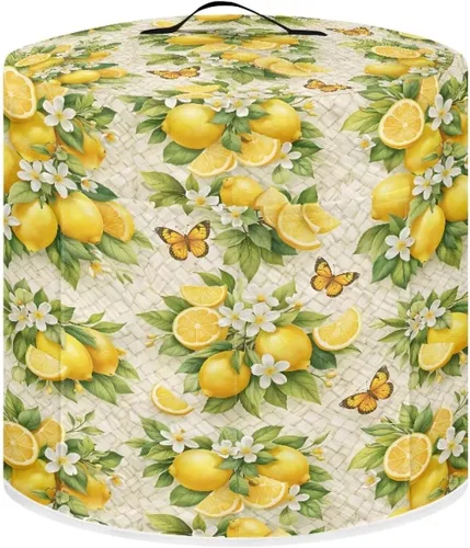 Vista 11 de Suobstales Cubierta antipolvo con estampado de girasol para olla instantánea de 6 cuartos de galón, diseño de nota musical, cubierta de olla a Nota
