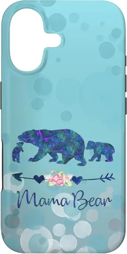 Vista 32 de iPhone 12 Pro Max - Carcasa para iPhone 12, diseño floral, color azul claro