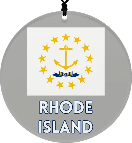 Vista 49 de Missouri Christmas Ornament - Festive Design Featuring State Flag - 2026 Hanging Acrylic Disc Decoration for Tree - Unique and Home Decor