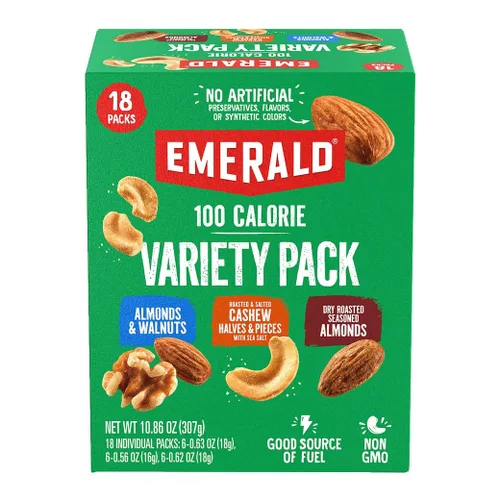 Vista 17 de Emerald Nueces, paquete variado de 100 calorías, 18 unidades (paquete de 2)
