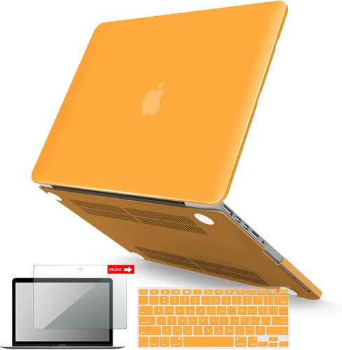 Vista 25 de IBENZER Compatible con MacBook Pro de 13 pulgadas 2015 2014 2013 finales 2012 A1502 A1425, carcasa rígida y cubierta de teclado y protector