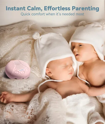 Vista 6 de Máquina de sonido para bebés y niños - Chupete de sueño para bebés Máquina portátil de ruido blanco con luz nocturna para guardería 16 sonidos