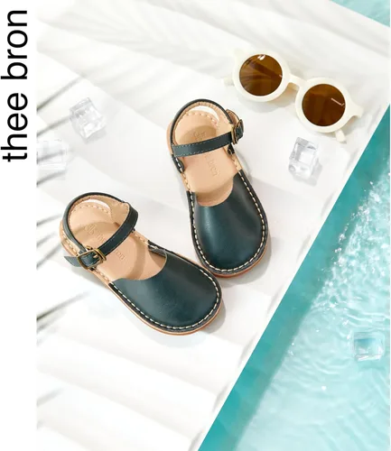 Vista 14 de THEE BRON Sandalias cómodas para niñas, zapatos para niños, sandalias rellenas