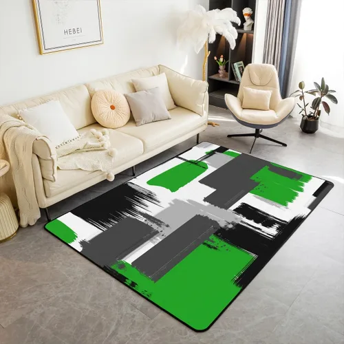 Vista 23 de Feelyou Tapete de jacquard para interiores para niños y niñas, 3 x 5, patrón floral, alfombra de sala de estar, alfombra de decoración floral ultra