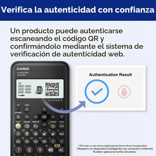 Vista 17 de Casio FX-9910CW-W-IT Calculadora científica