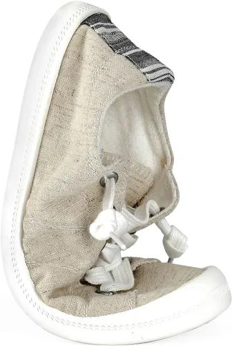 Vista 4 de Hxlber Tenis bajos para mujer, puntera redonda, cómodos, casuales, de lona, tenis de moda para caminar para mujer