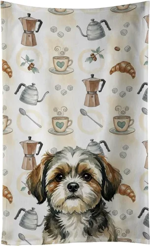Vista 297 de Caroline's Treasures Afghan Hound - Toalla de cocina para barra de café, terciopelo frontal y lazo de algodón, lavable a máquina Sabueso afgano