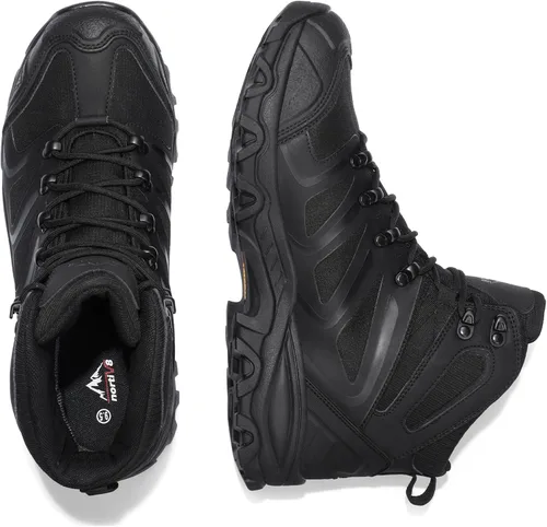 Vista 4 de NORTIV 8, Armadillo - Botas de senderismo para hombre, impermeables, ligeras, para exteriores, mochileros, senderismo