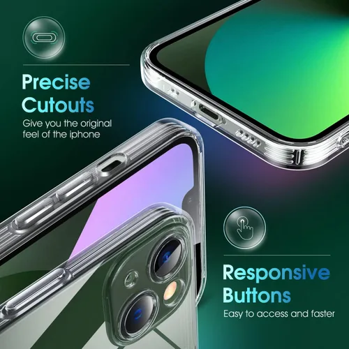 Vista 554 de Supdeal Funda cristalina transparente para iPhone 11, [No se amarillea] [Protección de la cámara] [Probado contra caídas de grado militar] Funda