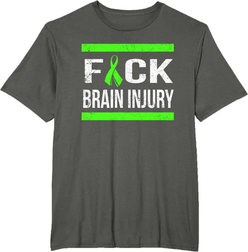 Vista 7 de Apoyo Daño cerebral Concienciación T Shirt, mujer L, Asphalt Negro
