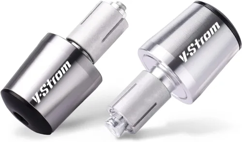 Vista 3 de Motorcycle Handle Bar End Weight Handlebar Grips Cap Anti Vibration Silder Plug for Suzuki DL650 V-Strom DL 650 VSTROM 2004-2022 (Color : Silver)