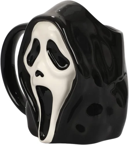 Vista 2 de Bioworld Taza de cerámica esculpida Ghost Face de 16 onzas
