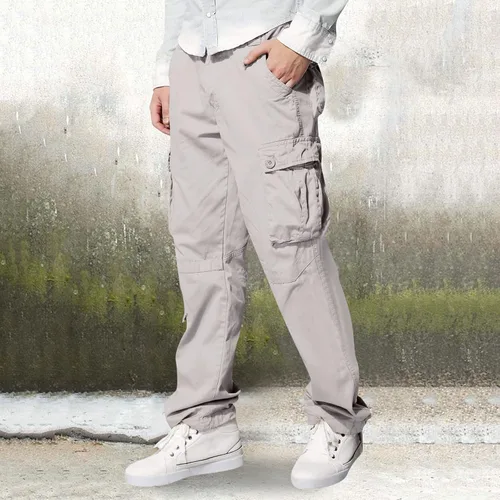 Vista 5 de EELHOE Mens Cargo Pants Lightweight Ripstop Relaxed-Fit Trousers Hiking Casual Work Bottom Pant with Multi Pockets