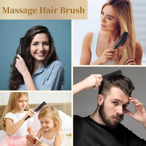 Vista 6 de Paquete de 100 cepillos para el cabello, cepillos antienredos para el cabello, peines de masaje antiestáticos, peines de plástico desechables