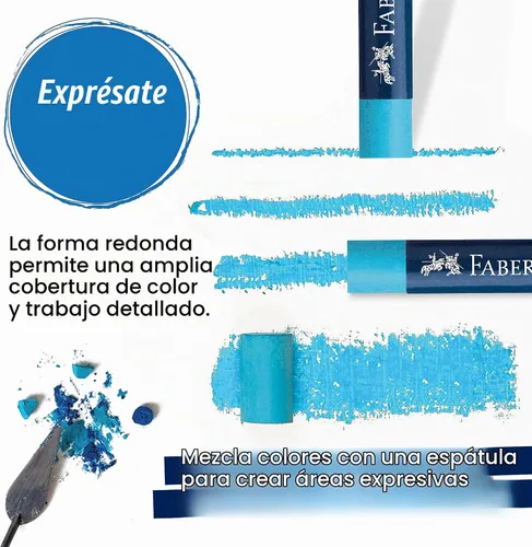 Vista 6 de Faber-Castel FC127024 Creative Studio - Lápices de colores pastel (paquete de 24), surtido