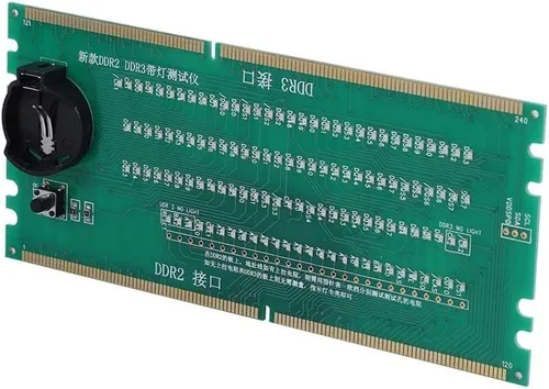 Vista 4 de VBESTLIFE - Tarjeta base de escritorio para PC, DDR 2/DDR 3 RAM con ranura de memoria RAM con luz LED