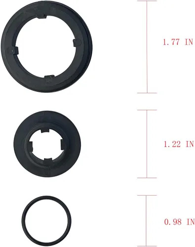 Vista 3 de Kit de reparación de asiento de 3/4"-1" Reemplazo para el modelo 975XL/XL2 Preventer de reflujo Negro