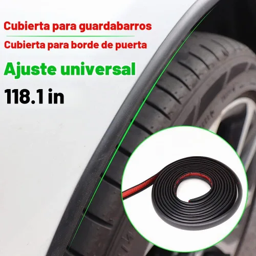 Vista 6 de AUTOXBERT 3M/10Pies Estilo L para Guardabarros de Coche y Camión, Cubierta de Cantoneras de Rueda, Sello de Goma para Labios del Coche, Parachoques