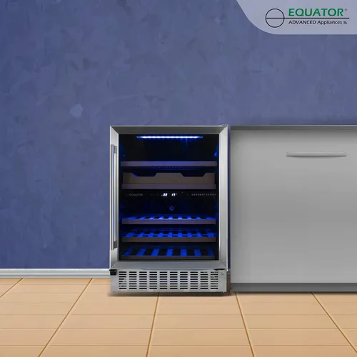 Vista 7 de Equator Luxury Hybrid Dual Zone Gourmet Center 43 Botellas+Latas+Fine Foods 110V