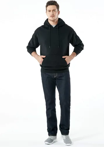 Vista 6 de TSLA - Sudadera con capucha deportiva de alto rendimiento de vellón para hombre, mezcla de algodón