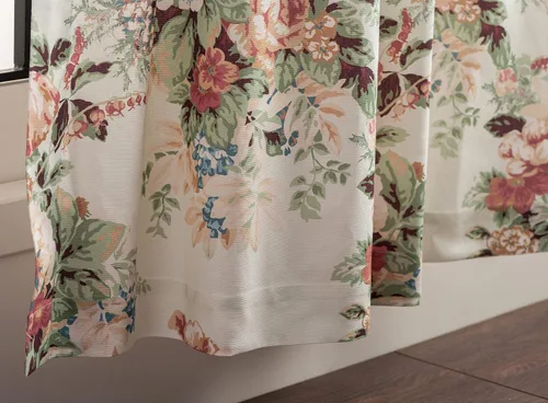 Vista 9 de Maison d' Hermine - Cortinas de 100% algodón, 1 panel, que filtran la luz, para sala de estar, dormitorio, con varilla y bolsillos de presillas, 005