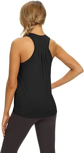 Vista 3 de Mippo - Camisetas de entrenamiento para mujeres, Camisetas de yoga atléticas, Camisetas de deportes para corredores