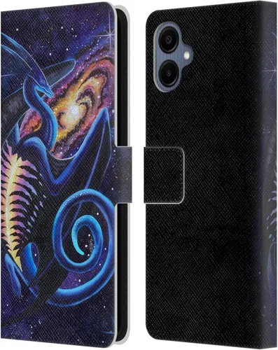 Vista 76 de Head Case Designs Officially Licensed Carla Morrow Galactic Entrancement Dragons Leather Wallet Case Compatible with Samsung Galaxy A07 4G