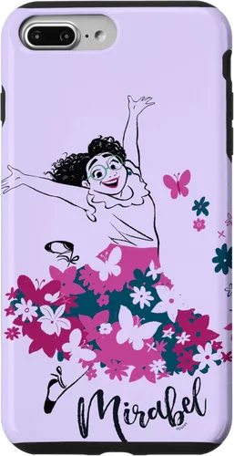 Vista 9 de Funda para iPhone 14 Disney Encanto Mirabel Madrigal Floral Lila Púrpura
