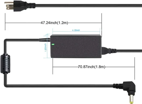 Vista 3 de Cargador adaptador de CA de 19V 3.42A 0.217x0.098 in compatible con PA-1650-66 ADP-65DW ADP-65HB BB ADP-65JH BB AD887320 EXA0703YH X550 X550C X550CA