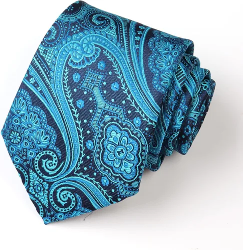 Vista 106 de WeiShang Lote de 6 corbatas clásicas de seda para hombre, corbatas tejidas jacquard