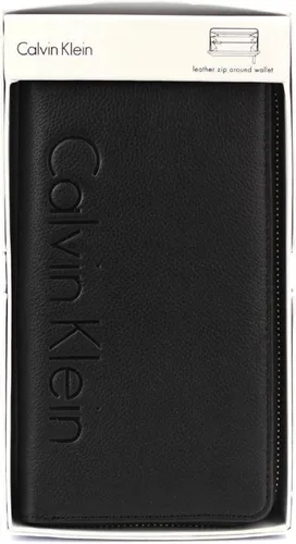 Vista 3 de Calvin Klein Cartera Continental con cremallera de cuero