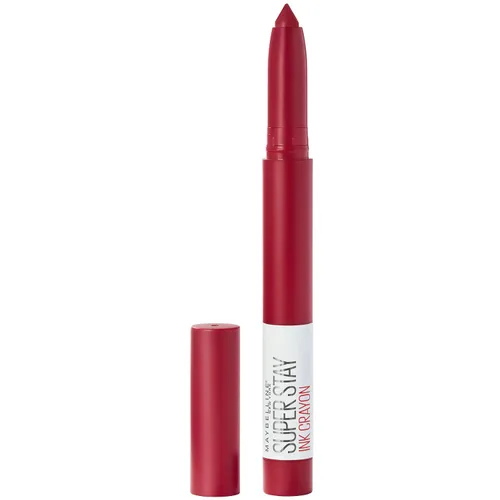 Vista 30 de Maquillaje de lápiz labial Maybelline Super Stay Ink Crayon, lápiz labial mate con punta de precisión con sacapuntas integrado, larga duración
