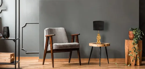Vista 2 de Lámpara de mesa en forma de león con pantalla negra