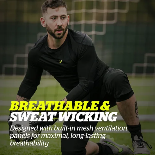 Vista 5 de Storelli ExoShield Goalkeeper 34 Pants, High-Impact Protection, Sweat-Wicking, UV-Resistant Athletic Bottoms for Soccer