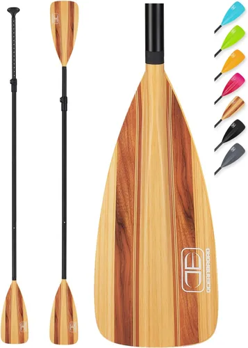 Vista 15 de OCEANBROAD SUP Paddle - Remo ajustable para kayak de paddleboard, eje de aleación de aluminio ajustable con cuchillas de nailon reforzado
