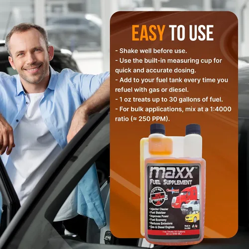 Vista 7 de CleanBoost® Maxx™ tratamiento de 32 onzas para nafta y combustible diésel, para 960 galones