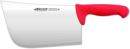 Vista 8 de Arcos Cuchillo de carnicero de acero inoxidable nitrum de 7 pulgadas y hoja de 7.480 in. Cuchillo de carnicero profesional. Mango ergonómico de Negro