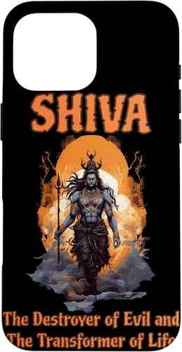 Vista 19 de Lord Shiva Destroyer Transformer Hindu God Spiritual Hippie Case for iPhone 16