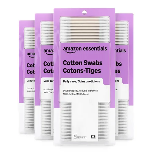 Vista 6 de Amazon Essentials - Hisopos de algodón, 500 unidades (anteriormente Amazon Basics)