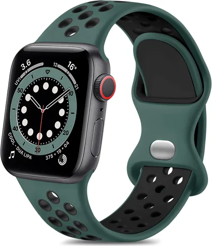 Vista 9 de Lerobo - Bandas deportivas compatibles con Apple Watch Band de 40 mm, 41 mm, 38 mm y 42 mm para Series 11, 10 para mujeres y hombres, suaves bandas