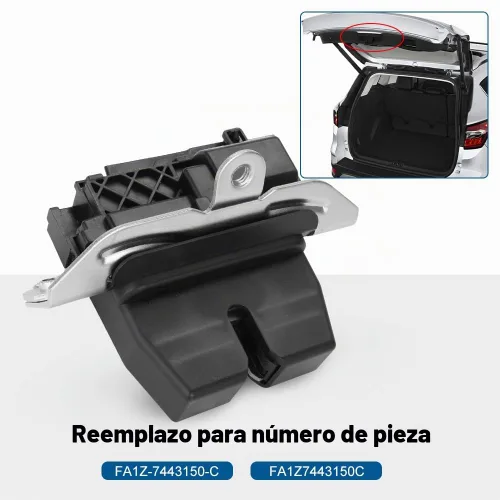 Vista 2 de FA1Z-7443150-C Actuador de bloqueo de puerta trasera compatible con Ford