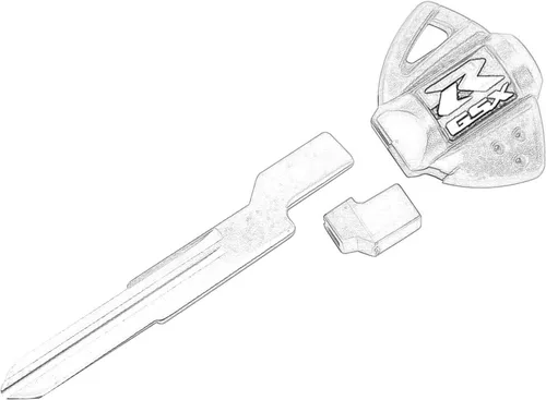 Vista 3 de 2 llaves de motocicleta de repuesto en blanco sin cortar para SUZUKI GSXR 600 750 1000 GSX125 150 250 400 GSX1300 B-IKING HAYABUSA 1400 GSF 650