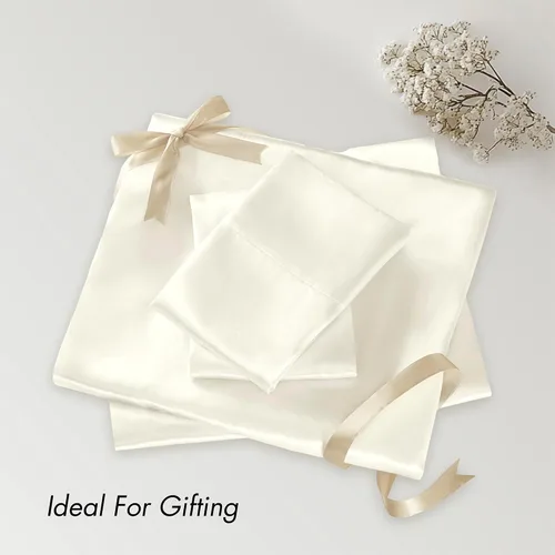Vista 19 de Madison Park Essentials - Juego de sábanas de satén de lujo y sedoso con brillo natural, bolsillo elástico de 14 pulgadas para colchones de hasta 16