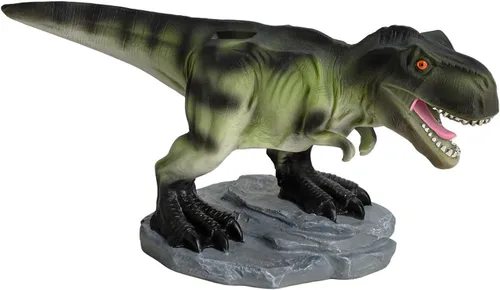 Vista 7 de Gaolinci Alcancía T-Rex, banco de monedas, banco de cambios, figuras decorativas de dinosaurios