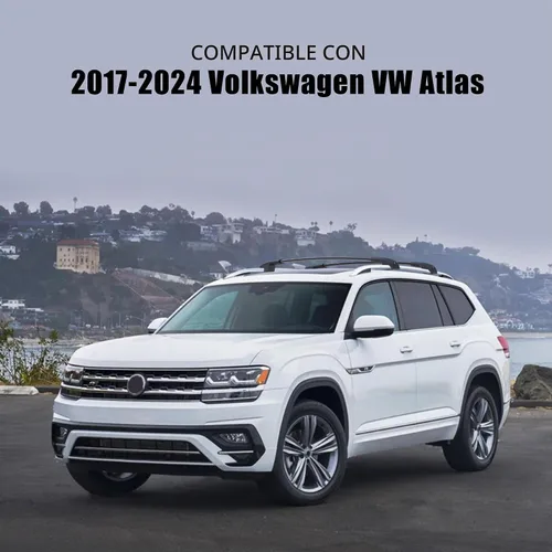 Vista 7 de Barras transversales de techo con cerradura de 300 libras compatibles con VW Atlas 2017-2026